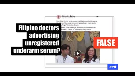 False endorsements from popular Filipino doctors .